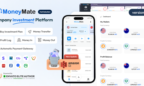 MoneyMate - Company Investment Platform Full Solution